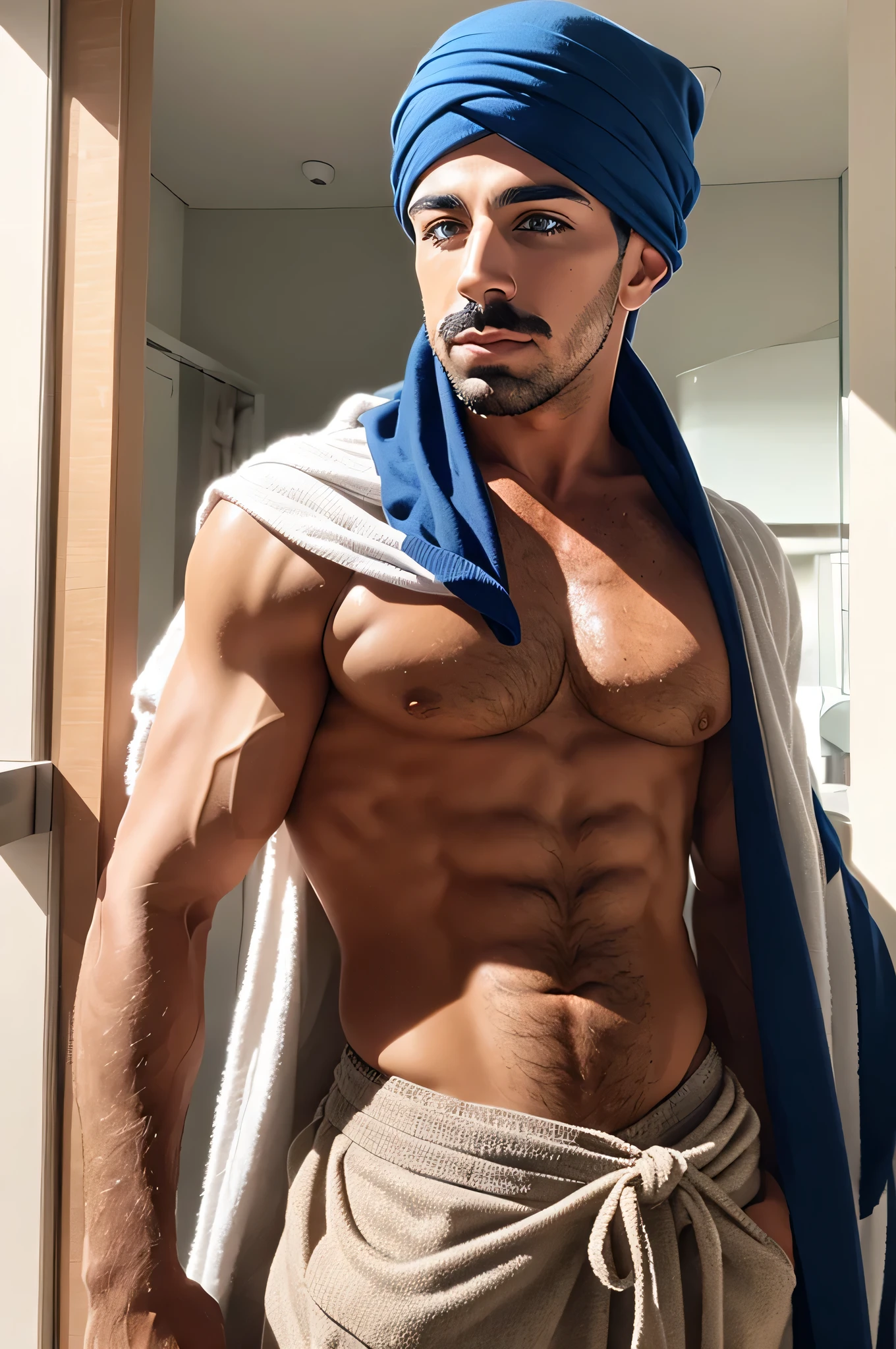 faaris azura, arab, arabic, arabic fashion, style, eyecandy, turban, thobe