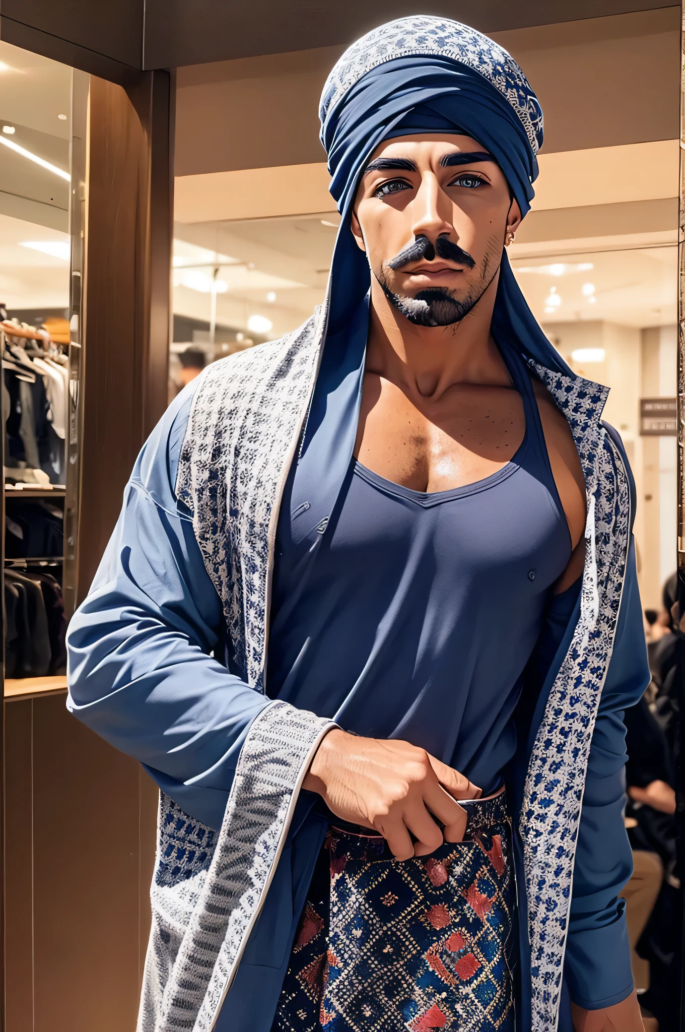 faaris azura, arab, arabic, arabic fashion, style, eyecandy, turban, thobe