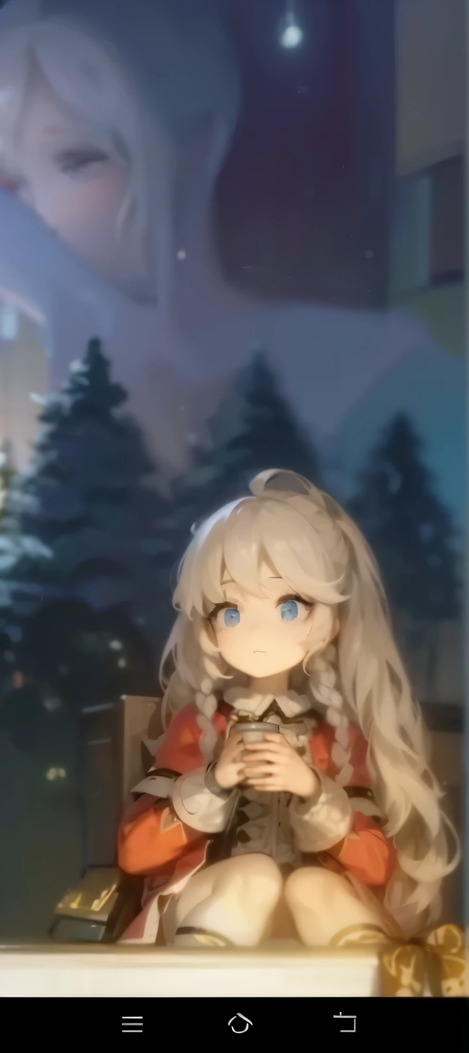 Pure white hair,4K,The beautiful,quadratic element,white color hair,The hair is white,4K,HD fix
