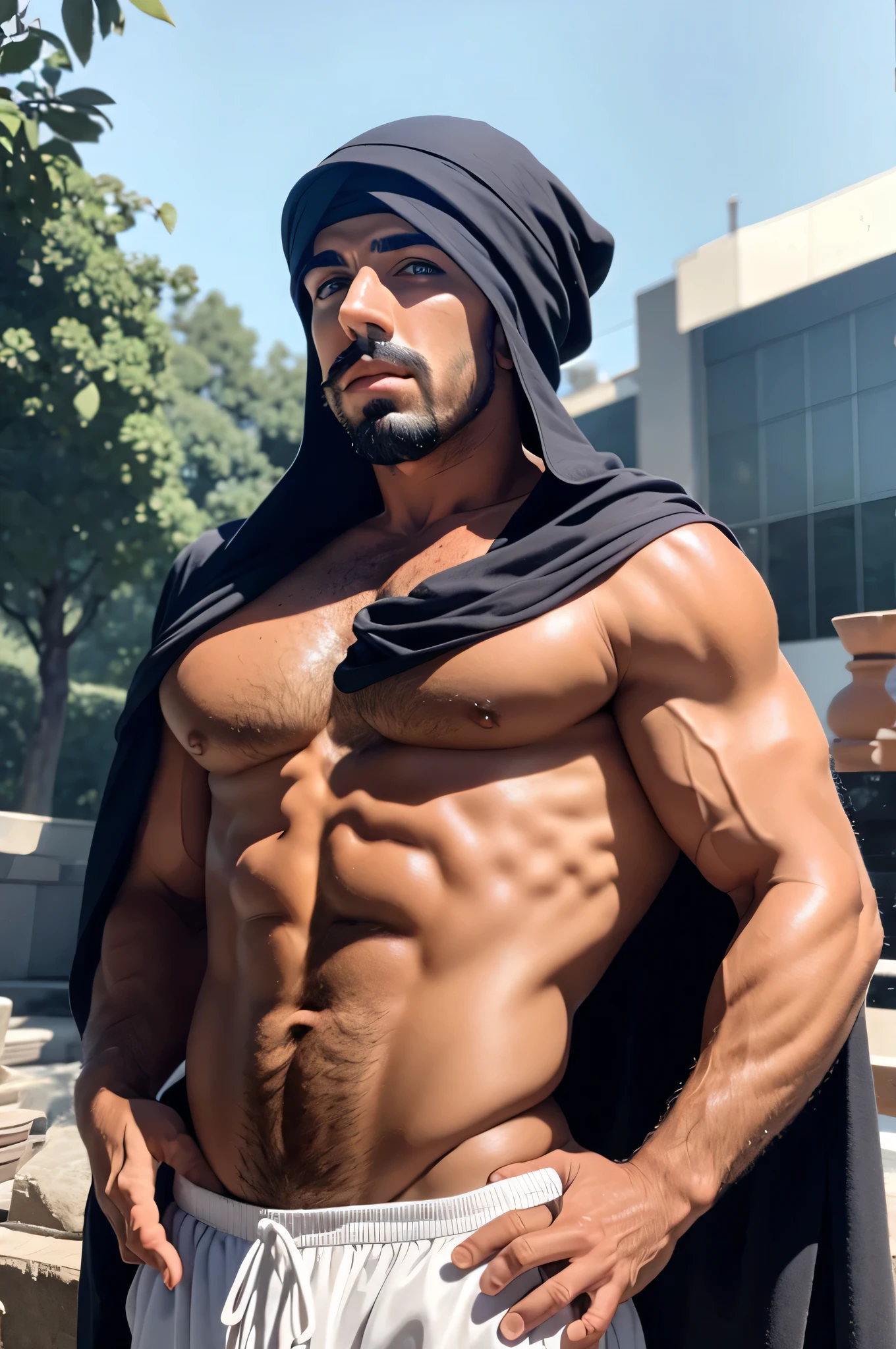 faaris azura, arab, arabic, arabic fashion, style, eyecandy, turban, thobe, mosk