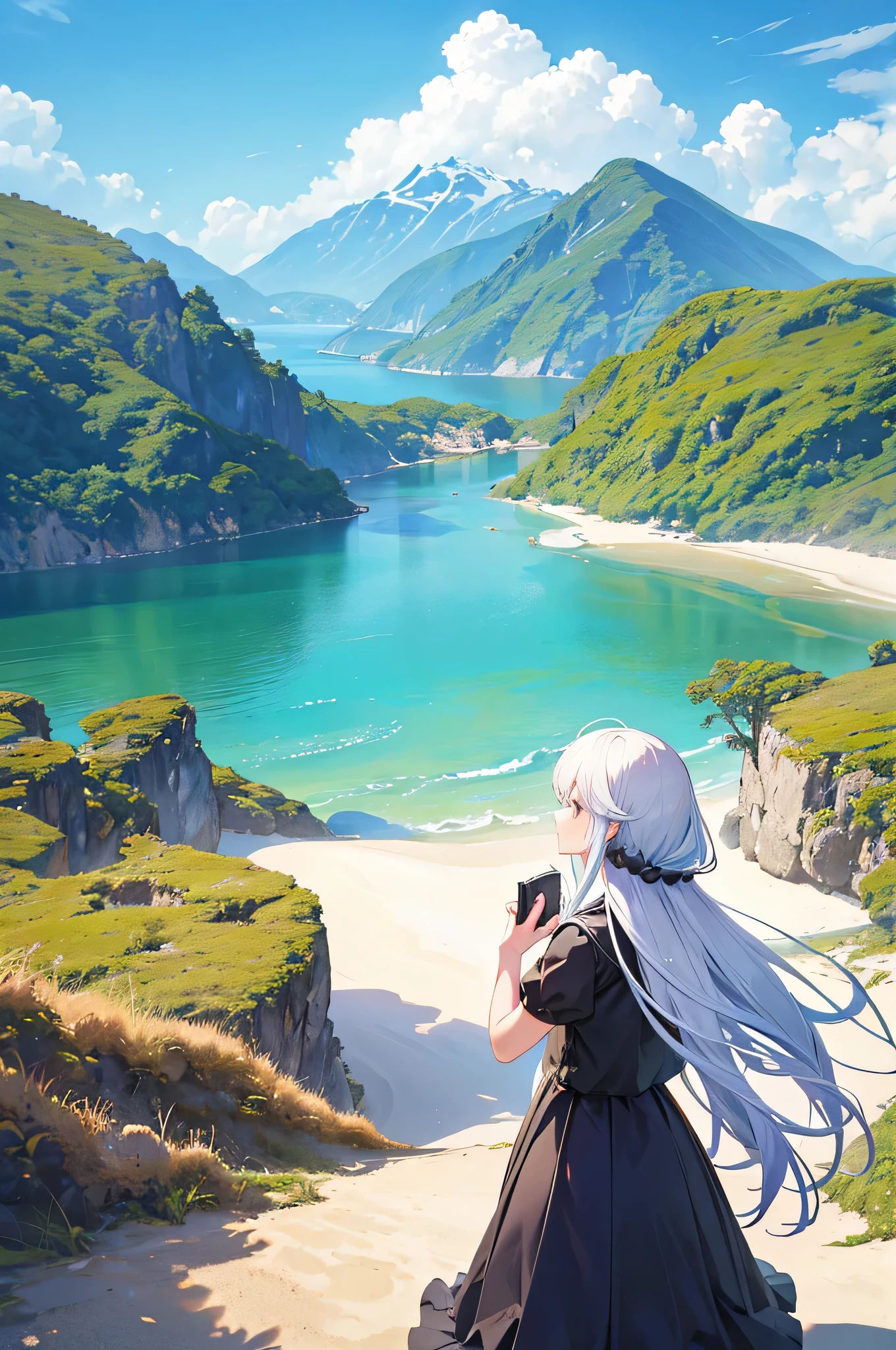 send me a photo，The picture contains 7 types of scenery from around the world，These 7 landscapes blend together perfectly，It can be clearly seen，More beautiful