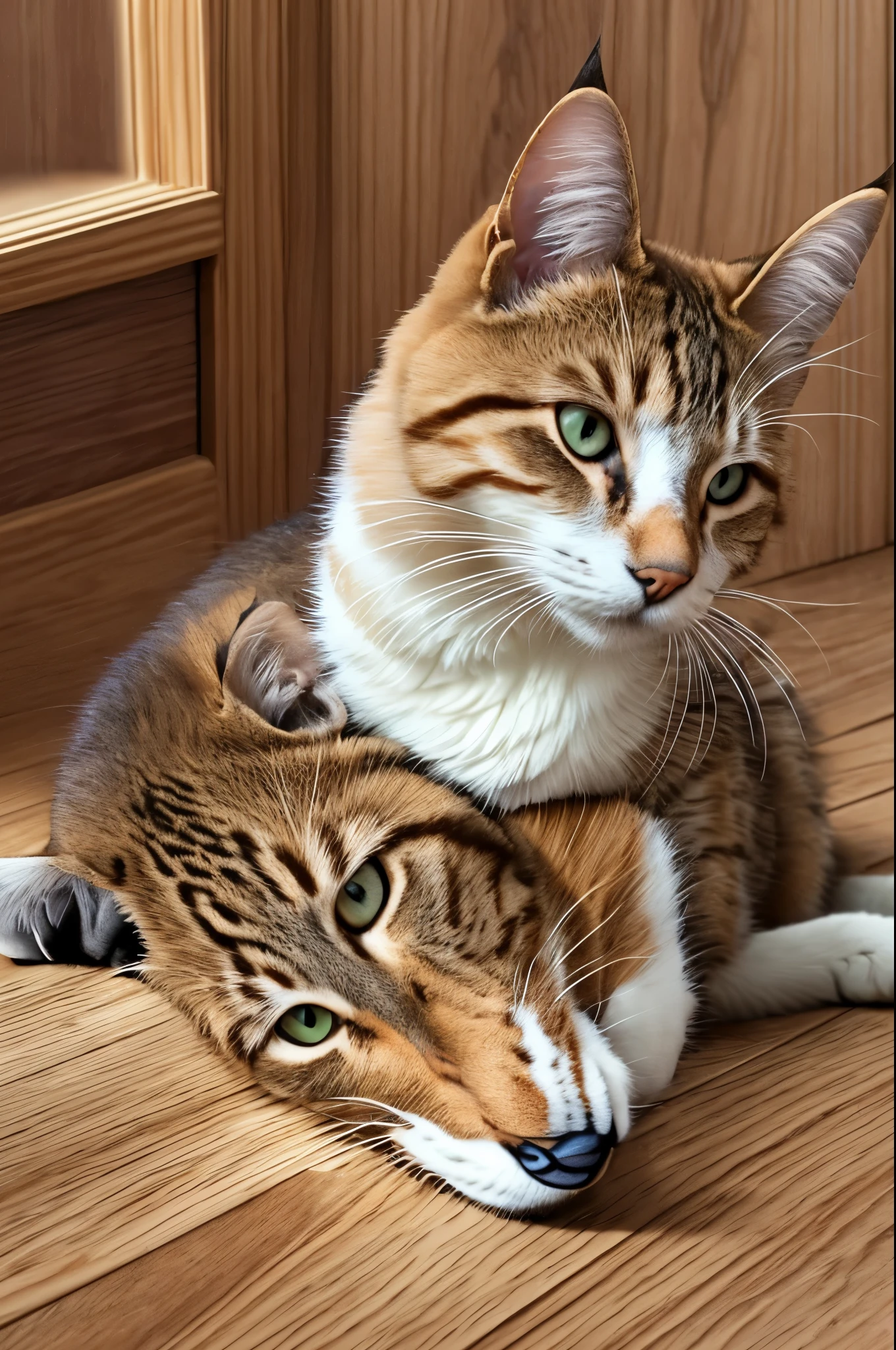a cat and a dog play together --auto --s2