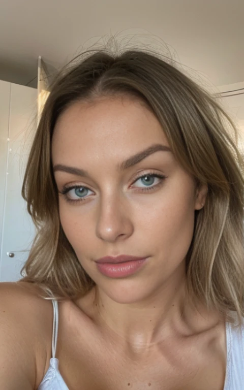 (Hélène Lovista) photo d&#39;une belle belle femme, 24 ans, corps parfaitement ajusté, gros yeux bleus , longs cheveux blonds venteux en désordre, yeux bleus , Visages blonds reflets,  Des yeux séduisants détaillés, Sein nue, Sensuel, sexy, coquine, levrettes, nuit, chaleur, cheminée, avec arrière-plan flou, chef-d&#39;Un travail de la plus haute qualité, photoréaliste, Détailée, 8k, Hdr, faible profondeur de champ, Lumière large, contraste élevé, contre-jour, fleurir, Lueurs lumineuses, aberration chromatique, mise au point nette, photo couleur RAW