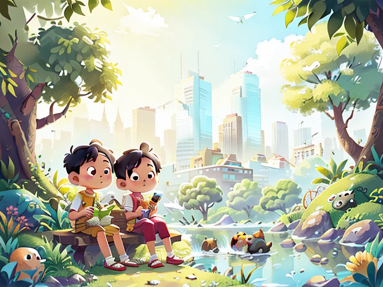 On a sunny afternoon，&quot;Pilipilias&quot; visit their friends。They talked by the river in the city，The twins learned，Doing good and thinking about others is a very valuable thing。
