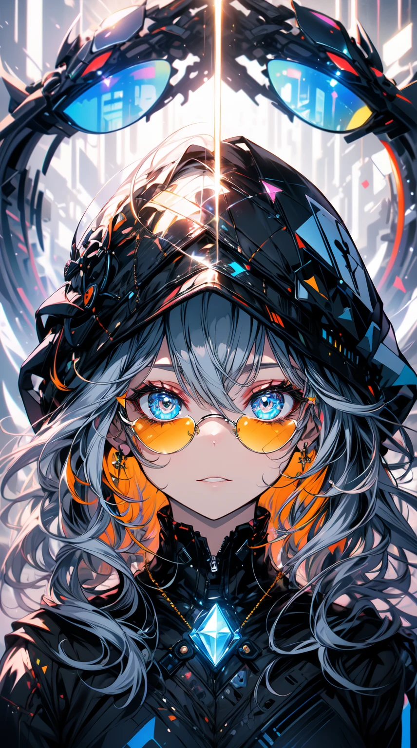 a black model,(best quality,4k,8k,highres,masterpiece:1.2),funky yellow sunglasses design,closeup,asymmetrical,unique futuristic design,vibrant colors,eye-catching,stylish,modern style,dynamic composition,detailed craftsmanship,high contrast,edgy,sleek,ultra-sharp focus,highlighting the sunglasses,expressive eyes,high-fashion,striking appearance,dark background,bold statement,futuristic concept,contrasting elements,contemporary aesthetics,shiny material,glamorous,reflections on the sunglasses,artistic lighting effects,modern fashion trend,attention-grabbing,photorealistic rendering