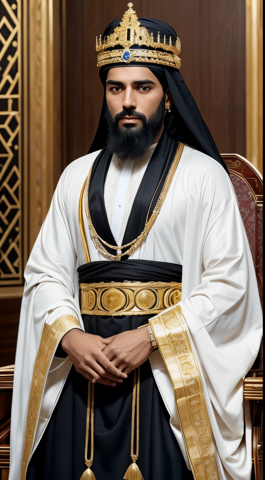 Picture a magnificent and luxurious palace with marble pillars and gold decoration. In it, you can see a white woman with long black hair and blue eyes. She wore a gold and pearl crown, sparkling necklace, bracelets and earrings. He sat on a throne covered with silk and feathers. At his side, there was a dark-skinned man with a black beard and brown eyes. He wore white and green robes, and a jeweled headband. He was Izz al-Din Aybak, second husband of Shajar Al-Durr and first sultan of the Mamluk Bahri dynasty. She was Shajar Al-Durr as sultana, the first title given to a woman in Islamic history.
