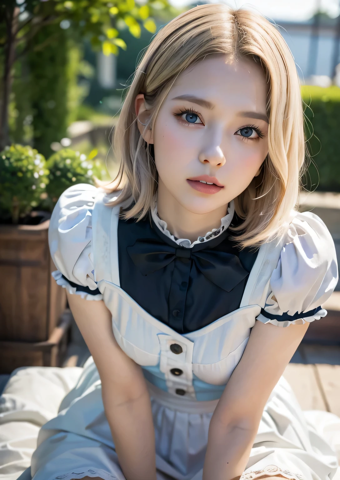 NSFW,(cammel toe),(masutepiece, Best Quality:1.2), female dog,(Female genitalia 1.1),in 8K, 85 mm, Official art, Raw photo, absurderes, Platinum Blonde Hair, (Blue eyes, Lolita Fashion, sweetlolita, Gothic, Dress:1.2), Idol face, Upper body, Beautiful Girl, gardeniass, Copenhagen, Short sleeve, Elegance, Sophisticated, gardenia, Looking at Viewer, Film grain, chromatic abberation, Sharp Focus, face lights, Dynamic lighting, Cinematic lighting, Detailed face, Bokeh background,full body Esbian