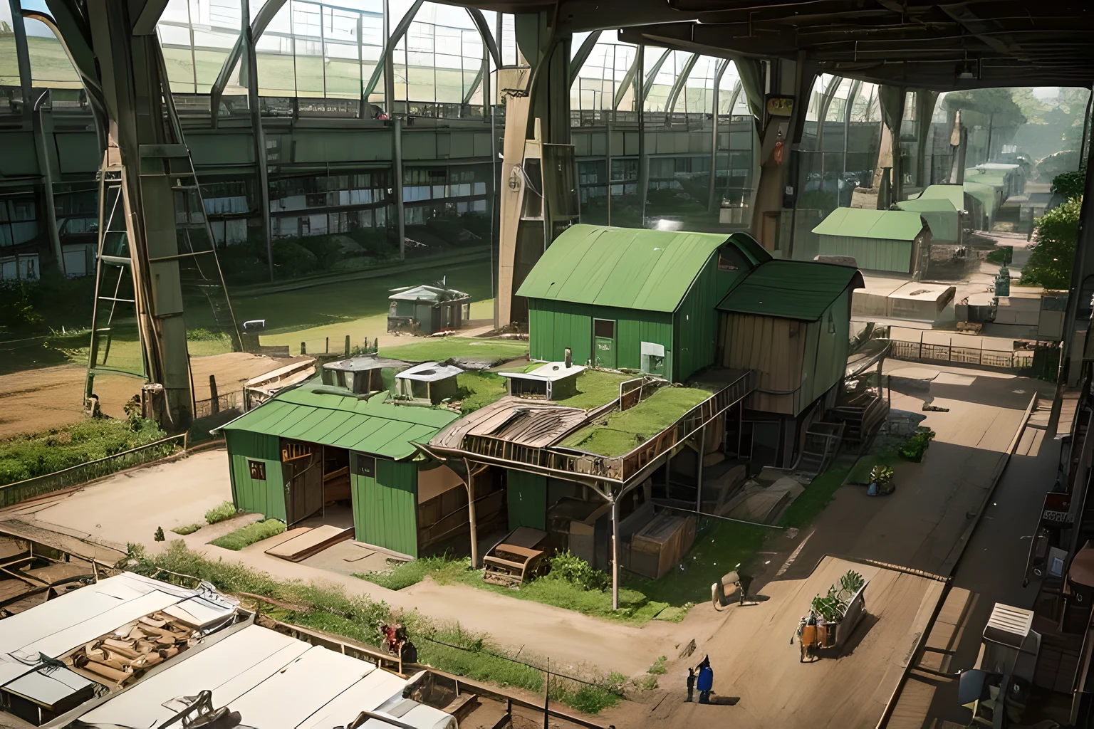 soylent green, silent running, dewey, farm factory, green solid mill, farm life, masutepiece,
Best Quality, Ultra-detailed, (photo realist), Very delicate,
