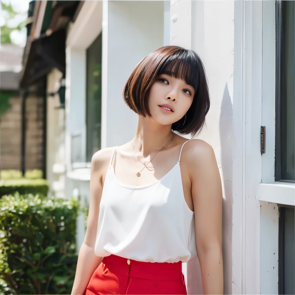 halterneck hotpants Shorthair femele Sexy