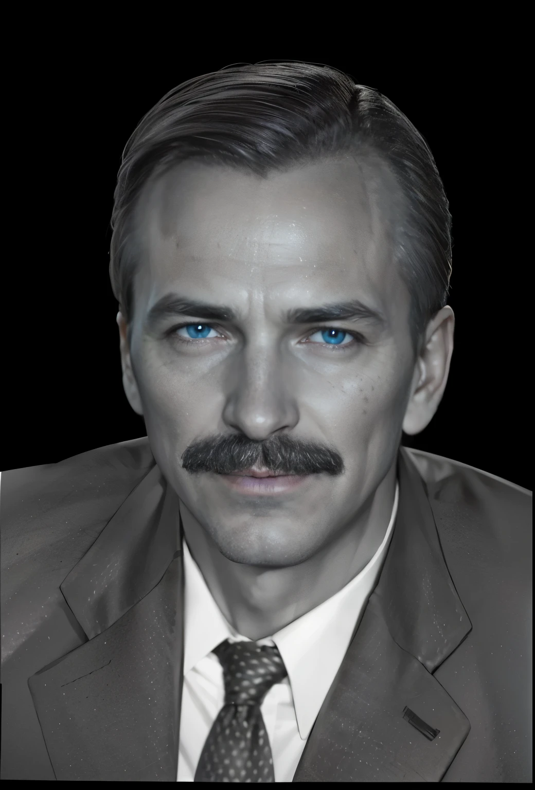 ember, Lineament, Realistic hair, Realistic, Detailed, Visualized eyes, human Realistic skin texture, Detailed hair, Detailed mustache, super quality