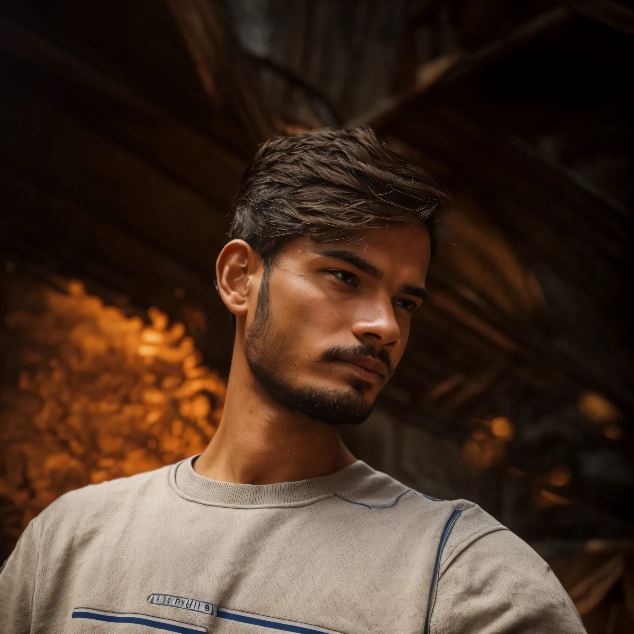 Realistic Bokeh dot dot portrait