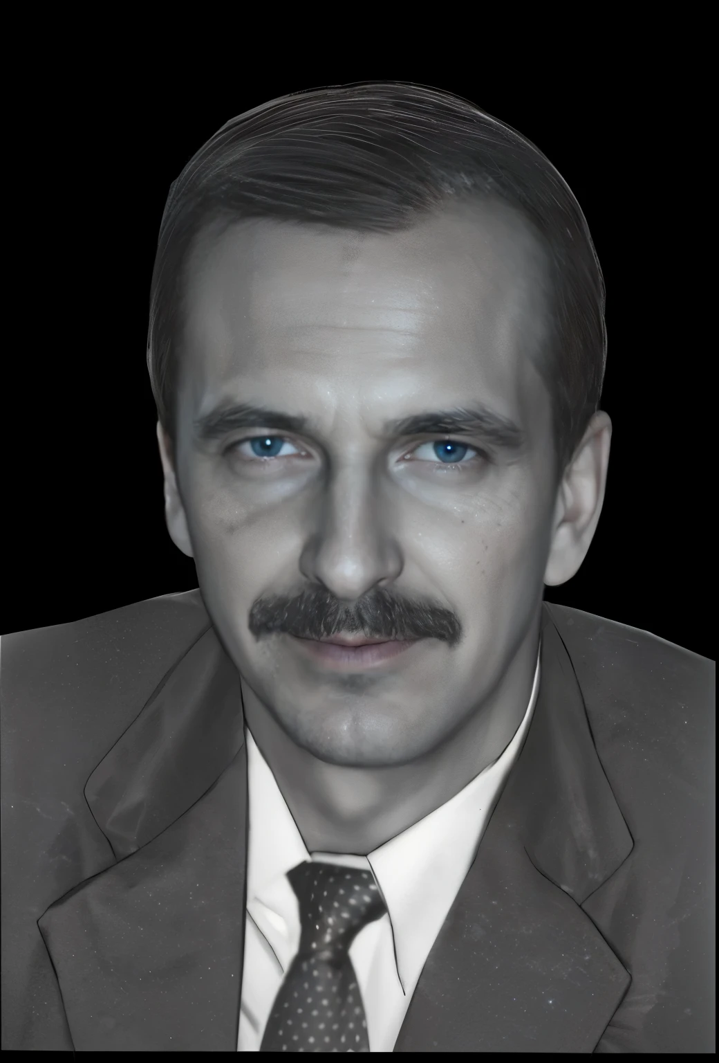 ember, Lineament, Realistic hair, Realistic, Detailed, Visualized eyes, human Realistic skin texture, Detailed hair, Detailed mustache, super quality, tie