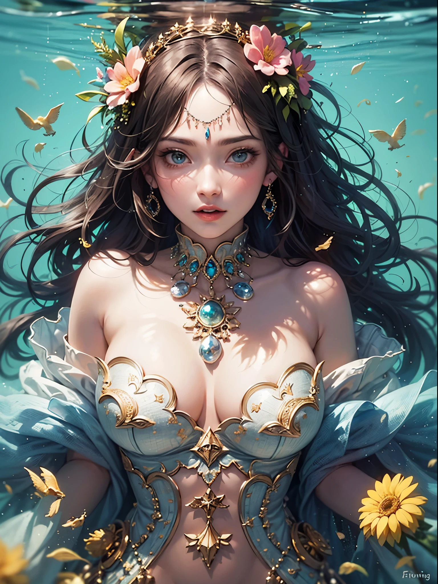 (((Official Art, unity 8k wallpaper, Very detailed, beautifully、aesthetic, masterpiece, highest quality))), (zenTangle, Mandala, Tangle, enTangle), ((Fractal Art:1.3)) , (((One perfect girl))), (Very detailedな裸), Dynamic Angle, Cowboy Shot, The most beautiful form of chaos, elegant, Brutal Designer, Bright colors, Romanticism, James Jean, Robbie Dowie Anton, Ross Tran, Francis Bacon, Michael Mraz, Petra Cortright, Gerhard Richter,Ashley Wood, Ecstasy,mysterious,glossy,wonderful,Almost naked,flashy,Colorful,Transparent blouse,rainbow,mysterious,Mr.々Angle