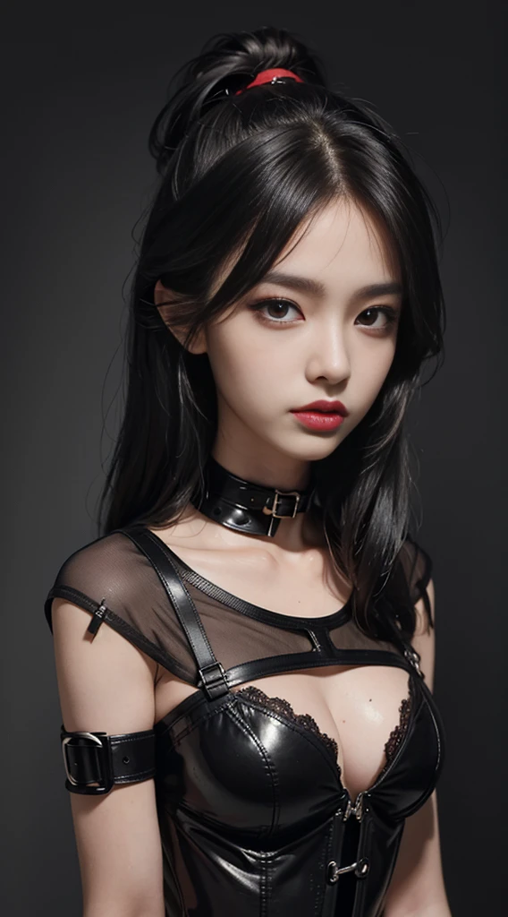 Angry Face, BDSM,slave,Rubber,Black Corset,Bondage,Collar,NSFW,((Best Quality, 8k, Masterpiece:1.3))), Crisp Focus: 1.2、(Layer Cut, Big:1.2),Beautiful Woman with Perfect Figure: 1.4、Slender Abs:1.2、Wet Body:1.5、Highly Detailed Face and Skin Texture、Detailed Eyes、Double Eyelids,Long Hair