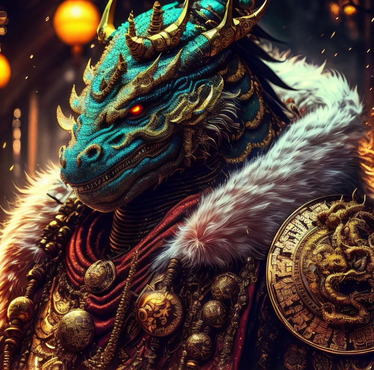 Cyberpunk New Year Dragon King