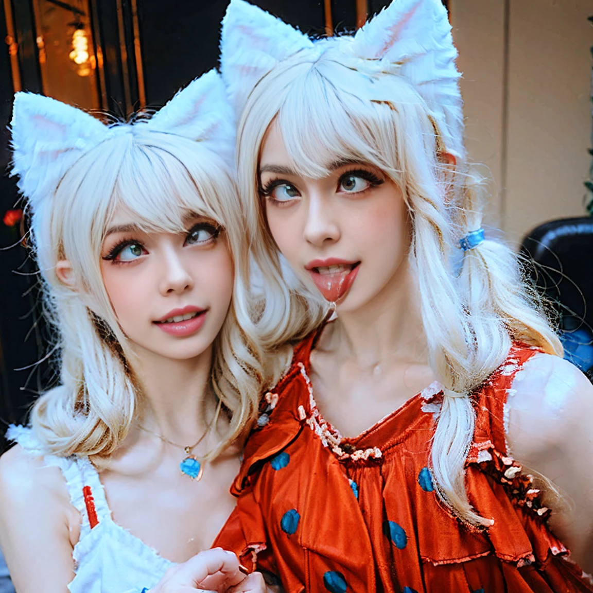 one drug addict woman,Blonde girl,Long body,bule,AHEGAO,top less,marijuana,meth,saliva drips from the mouth