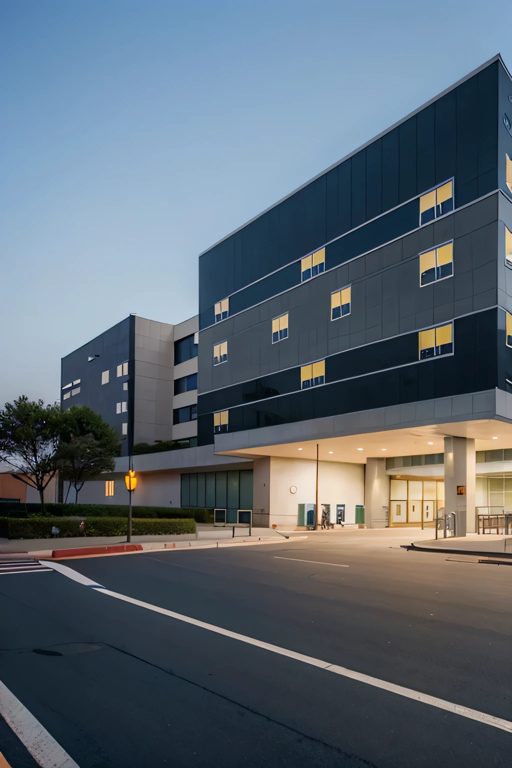 Modern style large hospital building