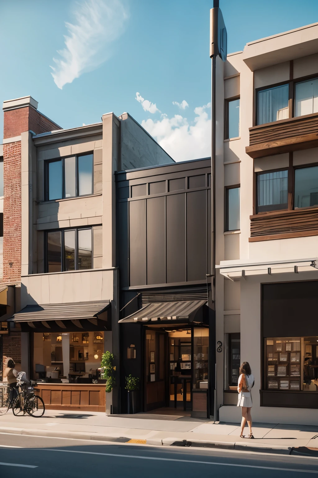 Coffee shop facade renderings