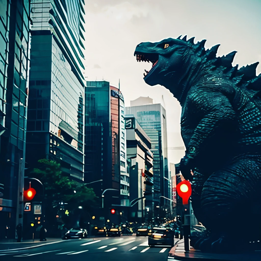 Godzilla appeared in Shibuya