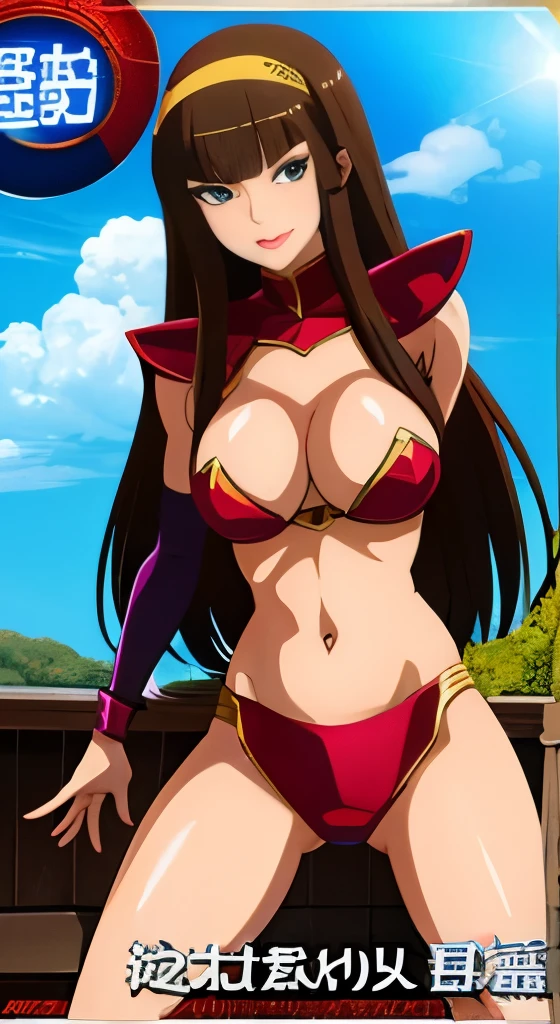 MazingerZSayaka'Bow, King of Fighters character, portrait knights of zodiac girl, mai shiranui, cushart krenz key art feminine, knights of zodiac girl, Misato Katsuragi, marin kitagawa fanart, made with anime painter studio, fighting game character, Gainax anime style, a female anime character、Sayaka Yumi, oppai,