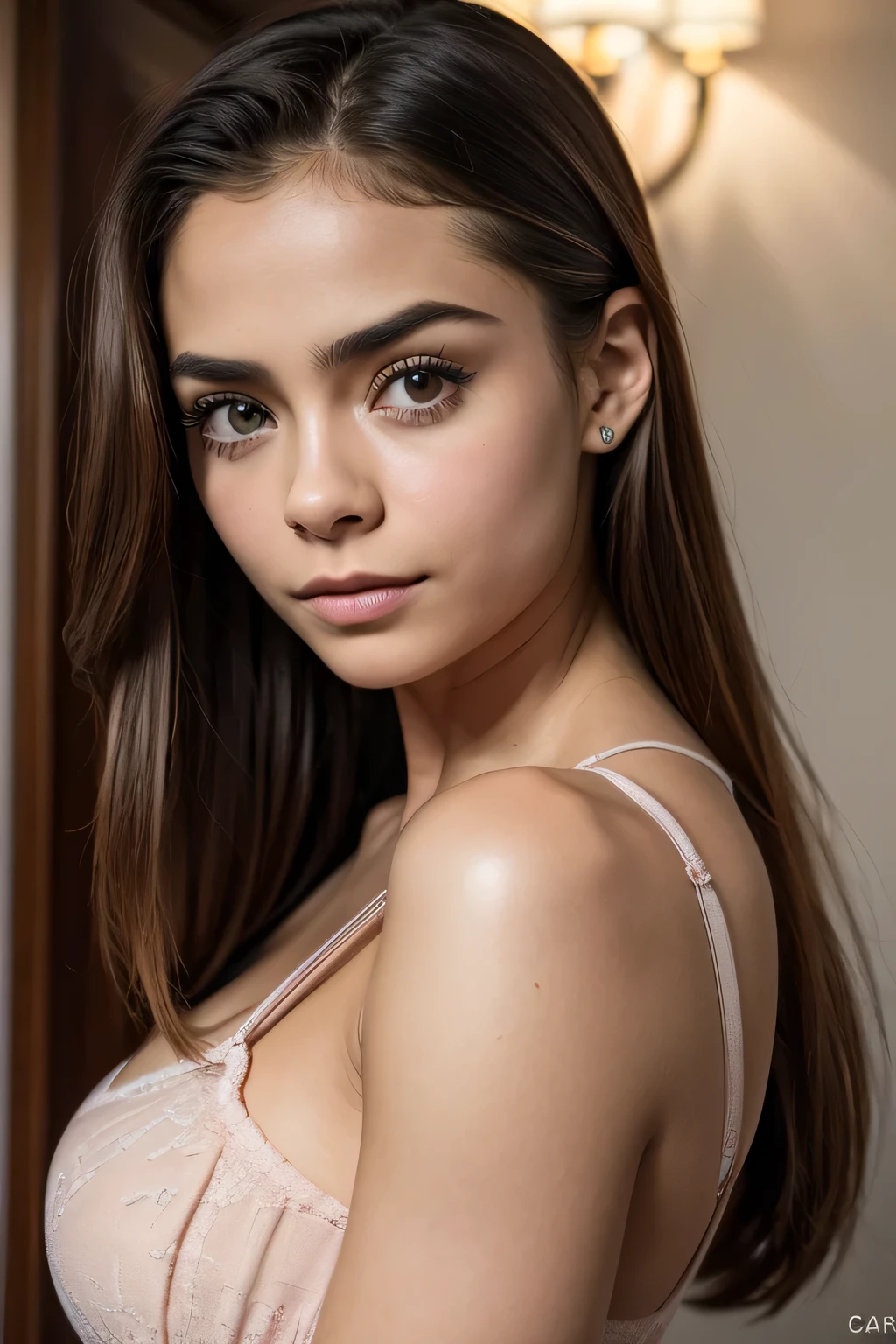 (master part:1.3), (8k, fotorrealista, Foto RAW, best quality: 1.4), Malaio, beautiful face, (Rosto realista), (medium hair:1.enteado bonito, olhos realistas, Olhos bonitos, peito grande, (pele realista), pele bonita, atraente, Ultra High Definition, ultra realistic, High definition,alta qualidade、obra prima、Ultra resolution、uma menina da beleza、cara bonita da menina、cara de menina bonito、s Pijamas、usando pijama、corpo inteiroesbian、Famous Malaysian Actresses、cara muito bonita、Um sexy
