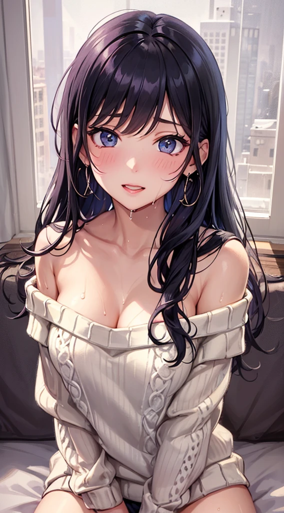 1girl,solo,retina,masterpiece, Awards, high quality, High resolution, HD, 4K,8K,high quality,portrait,white clothes,camisole,Deformed breasts,(viscous droplet breasts:1.5)