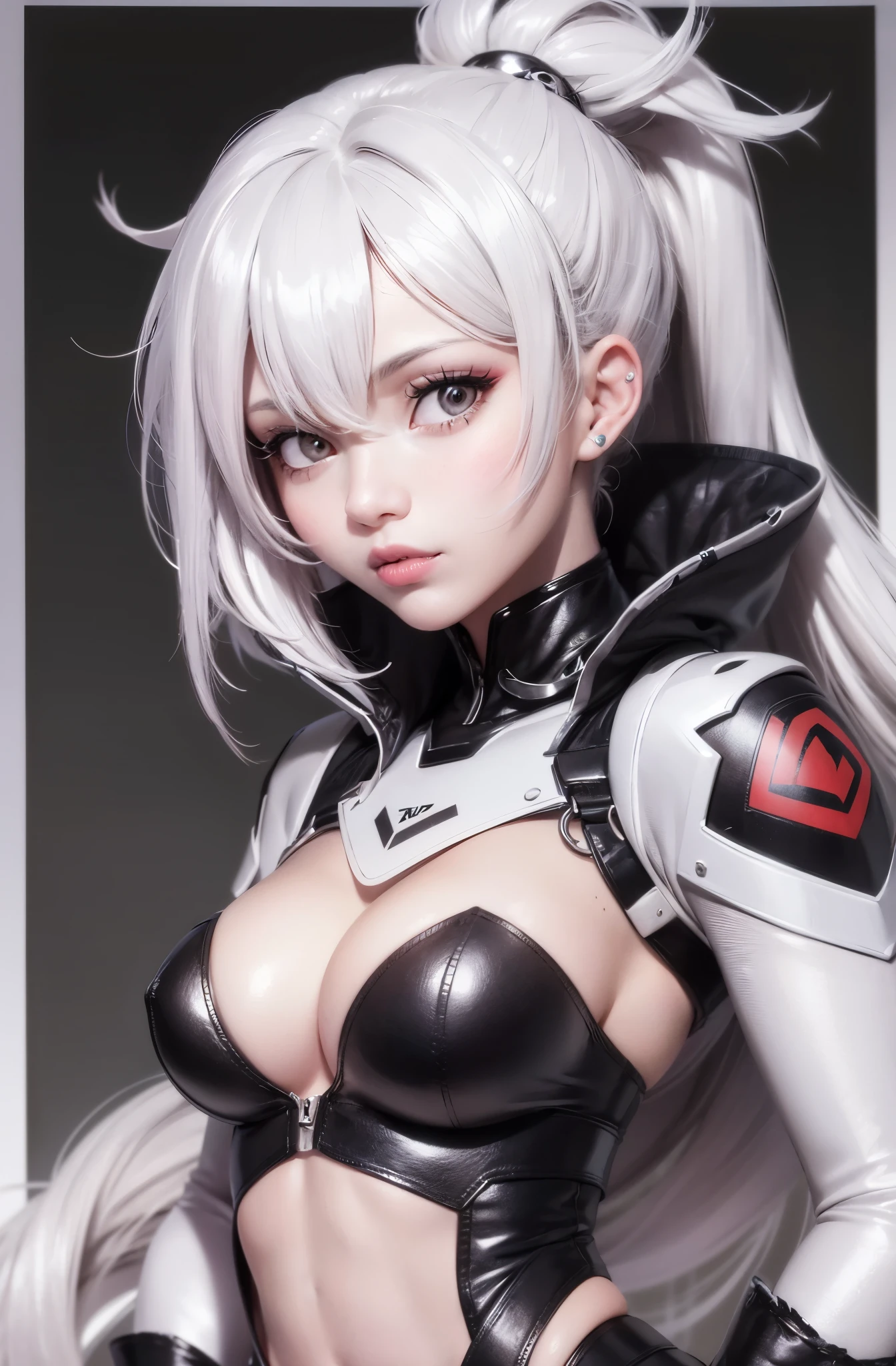 Anime girl with sad face and black background, From Overwatch, Overwatch fan art, mercy ( Overwatch ), Moira from Overwatch, digital art from danganronpa, demon slayer rui fanart, Grayscale, Rossdraws 2. 5, female protagonist 👀 :8, kda, extremely detailed artgerm, rossdraws 1. 0 --auto --s2