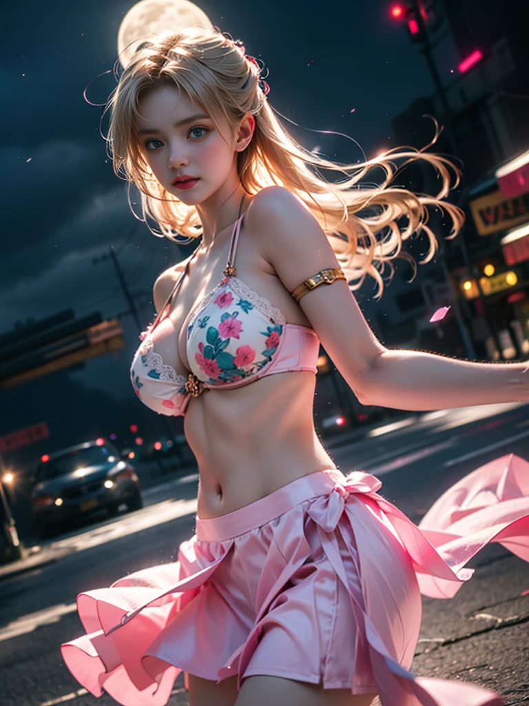 tmasterpiece,Highest image quality,super detailing,Best quality at best ,Extremely Delicately Beautiful, Very meticulous,Best quality at best, offcial art, extremely detaild的 CG unified 8k wallpapers, Ana de Armas portrait photo, AdelaBlue Eyetremely Detailed CG Uniform 8k Wallpaper,tmasterpiece,Highest image quality),(Delicate light and shadow,This photo has dramatic shots effectariner Moon:1.1),Enchanted smile,double tails, eBlue eyes,combed blonde hair, tight lace bra,Bikini skirt,dynamicposes),The background is the universe(superior detail,The lighting effect is outstanding,Vista wide angle),(Excellent rendering,Enough to stand out from the crowd),Sexy big breasts,Dreamer.Big breasts, big breasts,The sexiest look,Beautiful floral print silk garments,The most beautiful woman in the world,(Obscenity exposed,Camel toes,),(各种颜色的Dreamer.Big breasts, big breasts耳环,white colors,in pink,purpleish color,red colour,blue colors,orange colors,green color,cyan colors,),cropped shoulders,mini-skirteautiful legs,