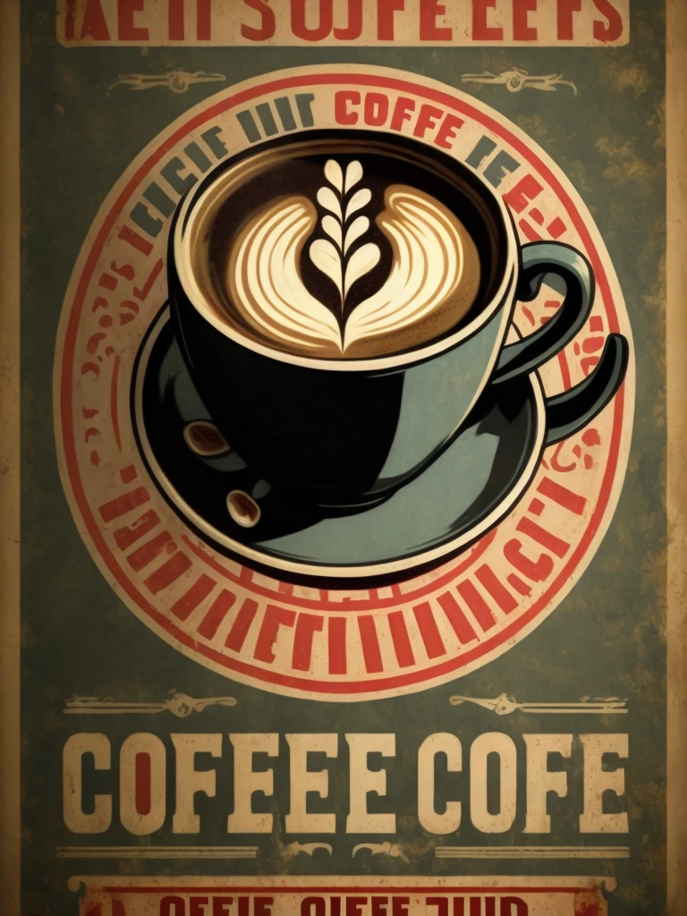 Coffee propaganda poster