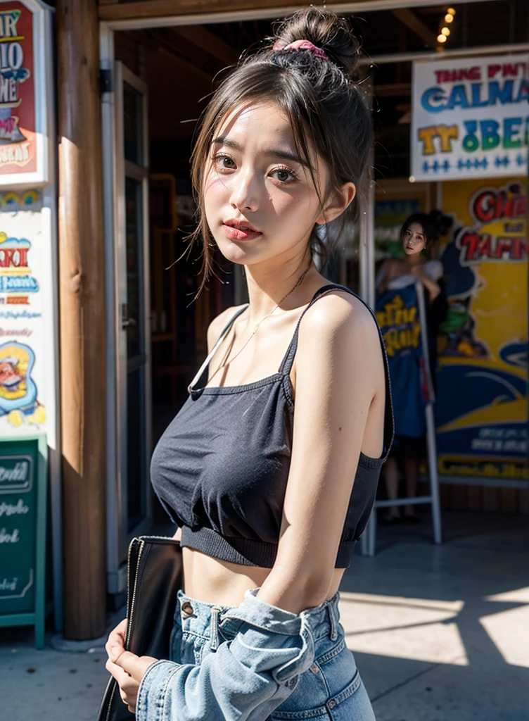 Amusement park scenery