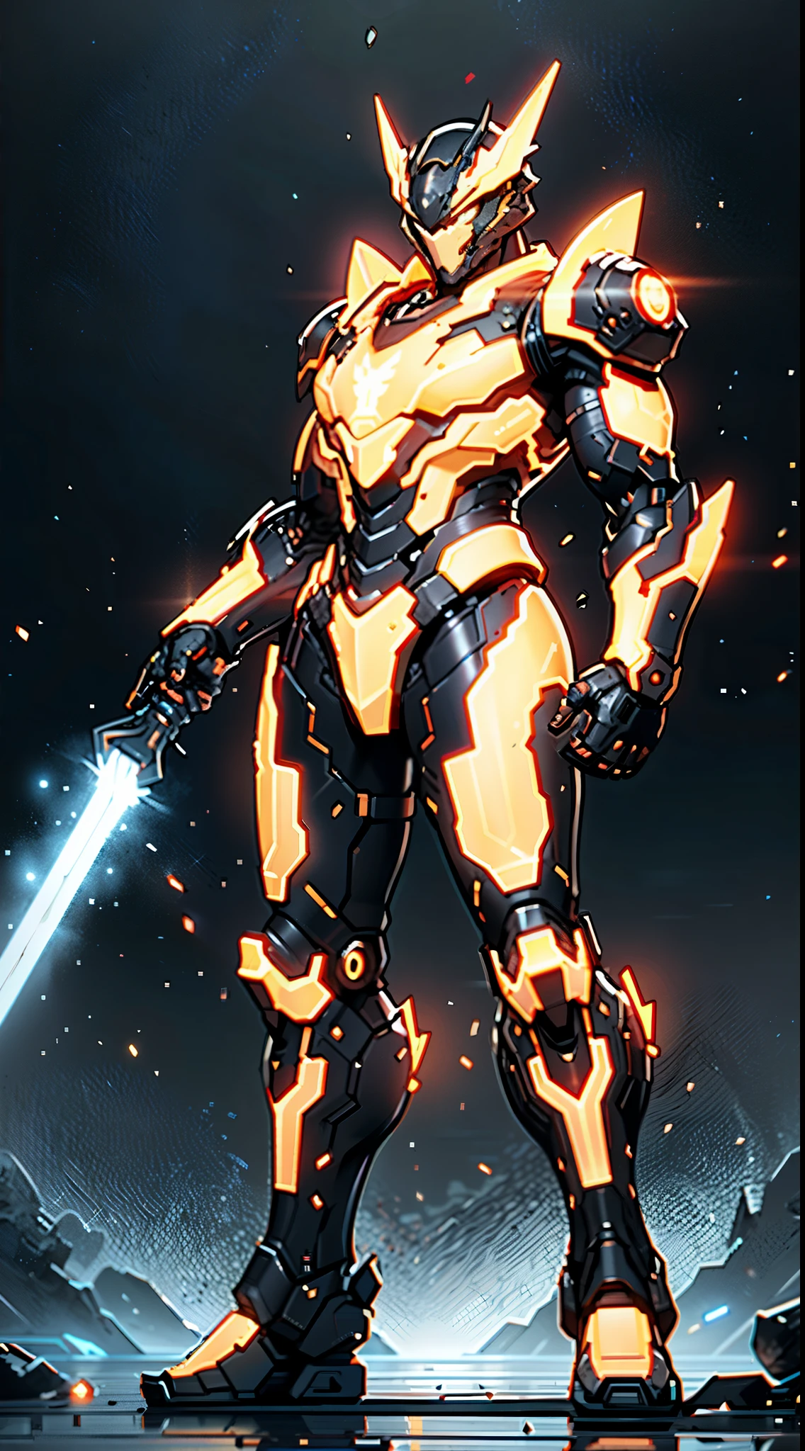 A high-tech combat armor suit inspired by Godzilla concept, Godzilla concept biotech battle armor, High-tech armored suits, psychedelic details, BiophyllTech, add electric power around, A bio-sensitive high-tech battle armor suit infused with Godzilla characteristics, The angular design on the body is illuminated and the display is charging, energy waves, Energy particles, octane render, unreal engine 5, high definition, best quality, highres, ultra-detailed, fantasy, Ultra-complex design, ultra-fine painting, extremely delicate, professional, perfect images quality, realistic, sure real, creativity, RAW photo, UHD, 32k, Natural light, cinematic lighting, best shadow, anatomically correct, masterpiece-anatomy-perfect, masterpiece:1.5