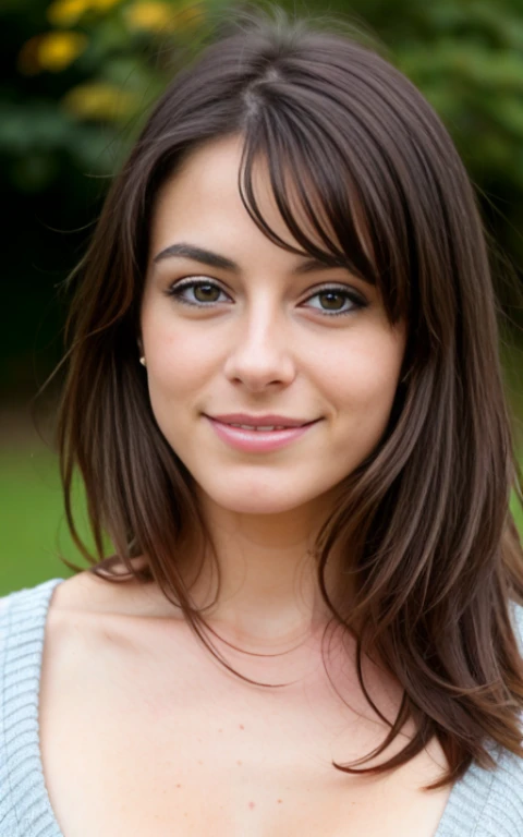 belle brune portant un pull jaune , Very detailed, 21 ans, visage innocent, cheveux noirs ondulés naturels, yeux bruns, High resolution, Masterpiece, Best quality, Intricate details, highly detailed, mise au point nette, detailed skin, Realstic skin texture, texture, detailled eyes, professionnel, 4K, sourire charmant, filmed on Canon, 85 mm, faible profondeur de champ, Couleur Kodak Vision, perfect fit body, Extremely detailed, photographier_\(ultra\), photoRealstic, Realstic, Post-traitement, Maximum details, roughness, real life, ultra Realstic, photorealism, photographie, 8K UHD, photographie