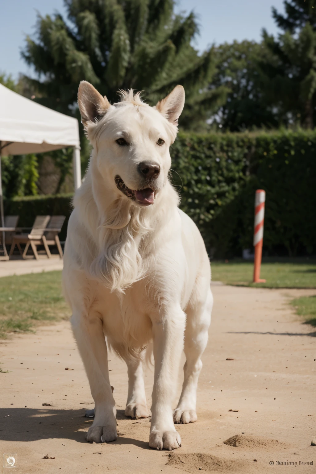 obelix faisant de l’agility