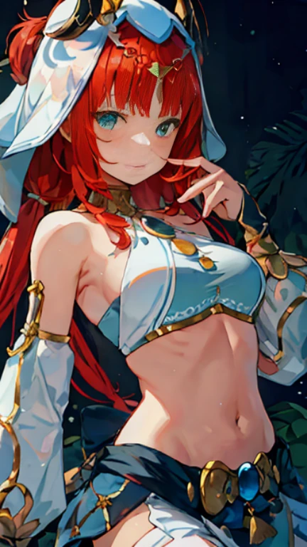 tmasterpiece,Best quality,Fine and detailed,A high resolution,Extremely Delicately Beautiful,(red hair),Close-up shot,(Chopping,Off-the-shoulder attire, photore,perfect body figure,perfect body figure,White stockings
