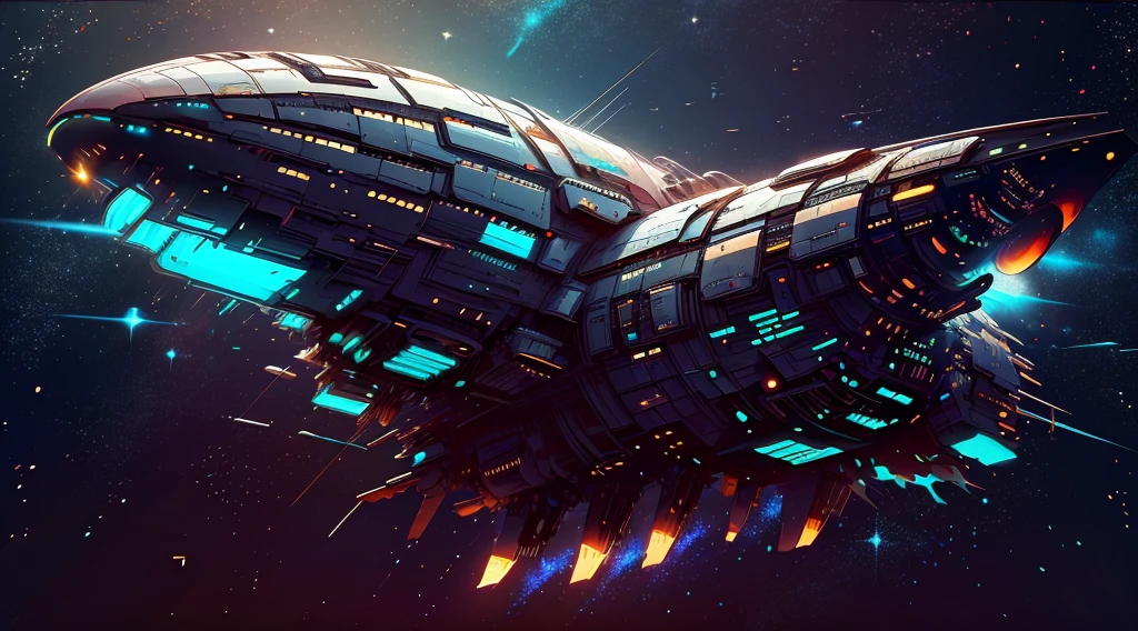 futuristic alien spaceship, Flyby with new planets in space , White sky, White backlight, Sateen,zippers, hyper realisitc, The is very detailed,8K,Has a clean white background
