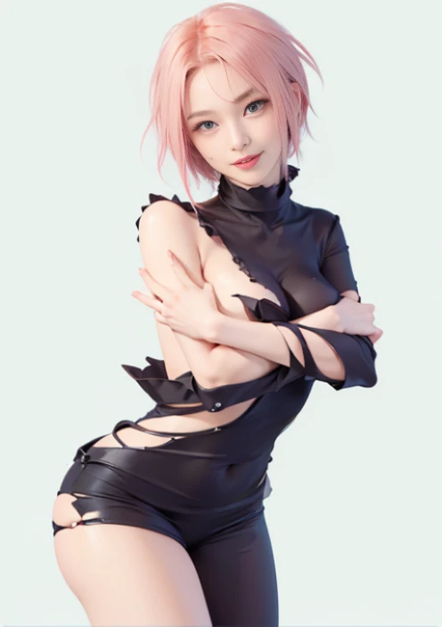 Masseter muscle film、Best quality at best、详细的脸、Masseter muscle film, Best quality at best, Very detailed beautiful face and eyes, Brown eyes,A brunette one、 hime-cut, Alone, bob cuts,cheerful grin,Clean teeth alignment、Keep your arms behind your head,Place your hands on the hip lift ,raise leg,squatt、(very huge big breasts、It's big, big、It's big, big、清洁very huge big breasts,,、:2.0、Crotch、大胆强调Crotch)、Put your ears out、Long neck、The face is smaller、Clean big eyes、perfect anatomia、Beautiful supermodels、Gloss on lips、(Real pure white blank background、Real pure white blank background)、Mind your audience、with perfect legs、perfect hand指、perfect hand、perfect bodies、Nothing wore、Just put your left middle finger deeply and smile,、symmetrical beautiful、clean symmetry、symmetrical beautiful