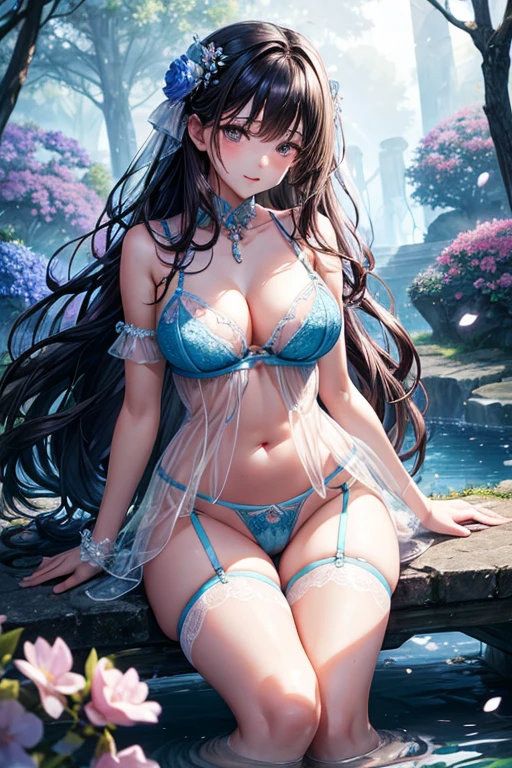 Arafed tree with blue flowers blooming in the water area, Blue reflection, Weeping willow and flowers,, Water Reflection!!!!!, Dripping blue natural rock storehouse, araffed woman in a sheered lingerie posing for a picture, lingeries beauty, Convoluted and detailed lace set, lingerie, laced lingerie, wearing sexy see-through lingerie, Garter Belt, push-up underwire. Convoluted, captivating and enticing, Wavy slutty transparent lingerie, masha krasnova, Ren Hao, iridescent shiny sheer 透けたlingerie, 透け透けlingerie!!,a woman in a see-through lingerie posing for a picture, 透けたlingerie!!, beautiful female bodies, dreamy and ethereal雰囲気, see-through lingerie, pink see-through body, sheer frilly outfit, iridescent shiny sheer 透けたlingerie, translucent  dress, dreamy aesthetic, Ethereal soft, blurry glow, Soft aesthetics, Transparent pink pussy clothes, ethereal and dreamy, Translucent body, dreamy style, dreamy and ethereal、huge tit、beauty legs、Best style、stylish hair、beautiful astile、lots of petals、full bodyesbian、Sexy hairstyles、Beautie、Beautuful Women、The most beautiful in the world、Female sexy、Perfect style