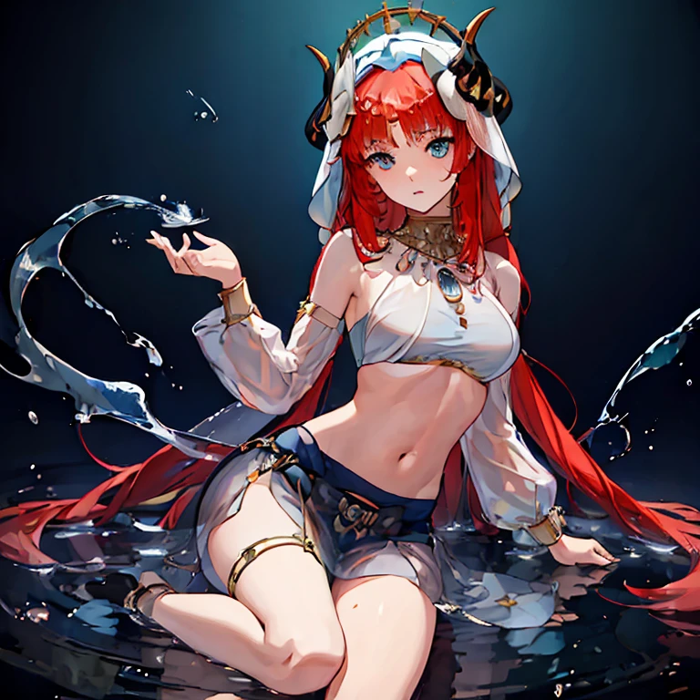 (ssee-through:1.5), masterpiece, quality, hyper HD, Highest high resolution, The is very detailed, pretty skin, and soul, Full body lesbian, barechested, Elongated, A very cute one, Young face, 17-year-old girl, eBlue eyes, semi long hair, redheadwear,Braided hair, Turning Clothes Over With Hands、Side, pair, Raised Legs, Twist the clothes with your right hand, Half serving, half-fall, wetclothes、thin skin clothes、Clothes visible at the tip of the chest、perspired、lightly clothed、protrude from clothes、midriff-revealing clotheelow、embarrassed from、Be red in the face、show off pubic area、、The crotch is transparent、It's pure、Public areas are open、Visible in public areas、emitting、、small job、