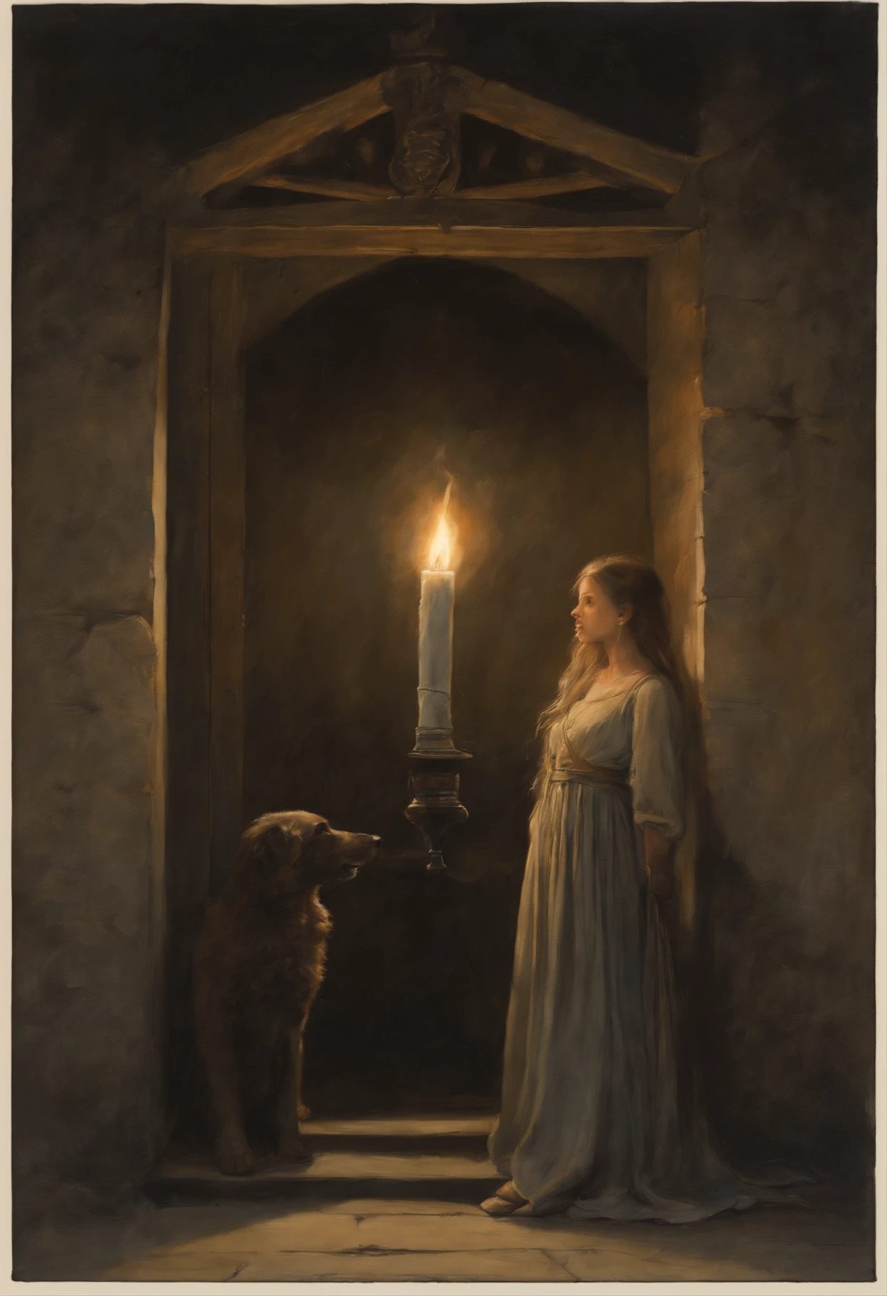 真实感, a painting, dark fantasy, Small painting by Jean-Baptiste Monge,anthropomorphic --ar 2:3 --testp -optimistic; straight hair , We wandered in the dark for a long time, got used to the silence of the nights, and drafts of open doors..
burned each other in fire, And the sky is not silent and cries , by senior artist, Sakimi, Detail art, by Kanbun Master, added detail, close up portrait shot, High Quality Portrait, Santa'workshop, by Aleksander Gierymski, realistic portrait