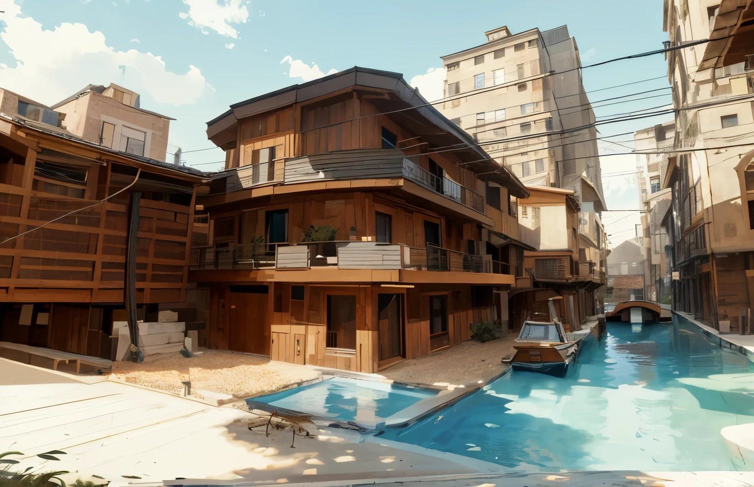 Modern house made by Leonardo da Vinci