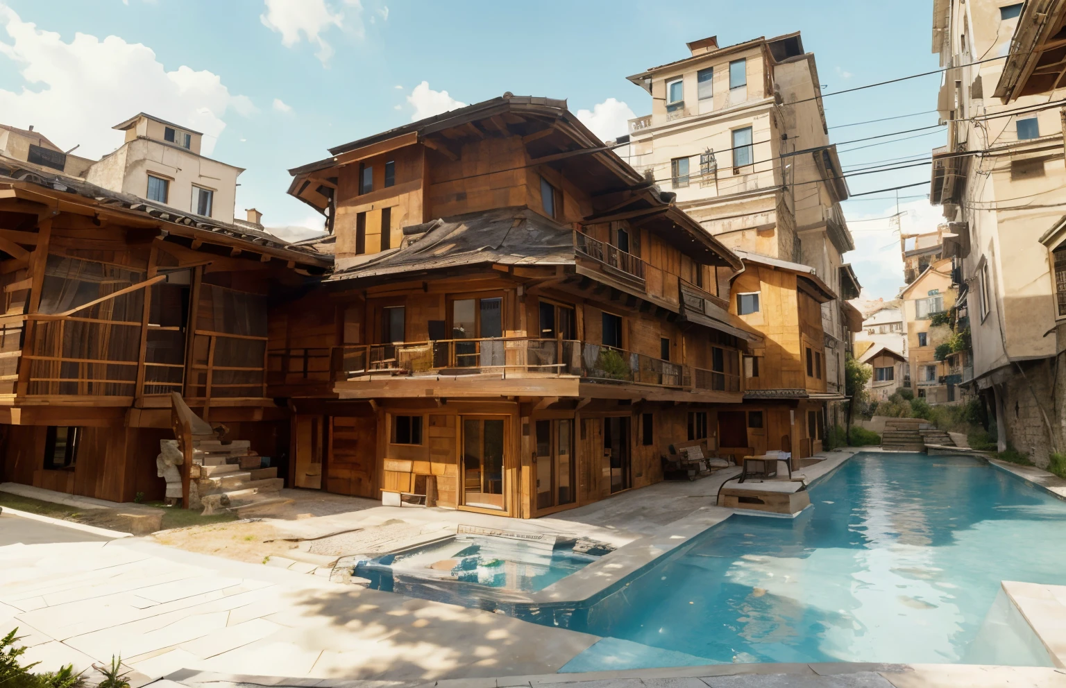 Modern house made by Leonardo da Vinci
