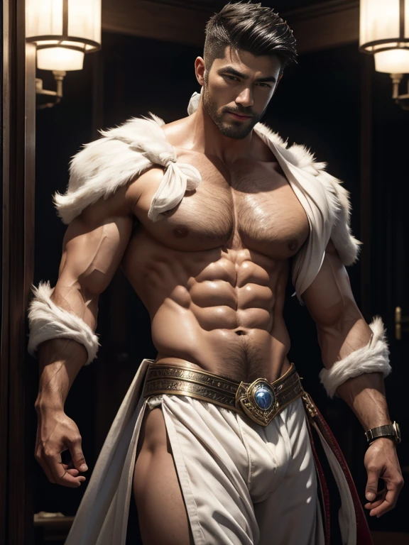 European males，35yo，Tall guy，Plump pectoral muscleig handsome guy，Big eyes，Sexy and charming expression，short detailed hair，Melancholy Ruili&#39;s eyes，masseter membrane、well built、put on eyes、(eBlue eyes)，gay twinks、scantily clad、Brush cut！Nod and pull your head five times！！outdoor sports board！(高the detail8k)Dark skin！raise your eyes！open your eyes！ ((realistically)), Sexy white silk fabric！Raised sexy！[Dressed in white silk flowing fabric worn by sexy Romans！Streets at night! !!!dermis, [ short detailed hairthe detail, Shaved on both sides, silvery white ]!! ultra - detailed, Best quality, Strong light illumination, Focus sharp, theater audience, The upward lens is closer to the body, (( Lean Body Fat 15%，short detailed hairthe detail！ shave the sides short, silver whey health, My chest is hairy, bodyhair, , 露出shaggy的腋窝, shaggy的腿, silber hair,)), Full body lesbian, Muscular吉加查德, Super buff and cool, aged 40, shaggy, a screenshot by Adam Dario Keel, reddit, Photographic realism, , Bigchest, Upper part of the body, Fluffy, Muscle tissue, attractive male, shaggy的身体, Gigachard The, Hideo Minaba, Chad handsome charming male，side ，Inspired by the realistic photos of Ludovit Fula, placed in a, sweaty abs, Well-defined abs, attractive body, flowers growing out of his body, [ silber hair ]!!, muscle men, tear drop, There are abs, muscle men纠缠在一起, six-pack, [ defined abs ]!!, sexy muscular body, Muscular躯干,Strong masculine characteristics,35yo， masculine pose, David Gandhi, 35yo, male model, Sold for 50 years，Zhu Yilong, attractive male，Side Body("！, large bulge ":1.2),(dynamicposes:1.1), 大腿的tmasterpiece, Best quality, A high resolution, closeup portrait, malefocus, solofocus, of a man,  The erection，low angle hairstyle, Grow a beard, weight loss，Stay healthy, My chest is hairy, bodyhair, , Raised sexy，露出shaggy的腋窝, shaggy的腿, little beard, model poses, Surprising composition, Front view, HighDynamicRange, Bad laughs， , Eight-pack abs, Abs hair，, raise your hands high, short detailed hairthe detail, Shaved on both sides, silvery white, Grow a beard, spark of light, Sexy big bulge！，There are small protrusions in the abdomen, the detail, Belly and hairy belly are complicated， 8K post-production，Muscular性格, Strong masculine characteristics, muscle men图片, Bulging muscles, muscle men, Muscular大腿 ８ｋ 高the detail,电影灯光, hyper realisitc, 高the detail, Anatomically correct, ctextured skin,!high high quality,wide wide shot！全身Best quality, A high resolution, tmasterpiece, Guy、Muscular、short detailed hairthe detail、NSFW、Spacious size、Authentic texture、Upper part of the body、large bulge、、soles of feet、wastelands、training