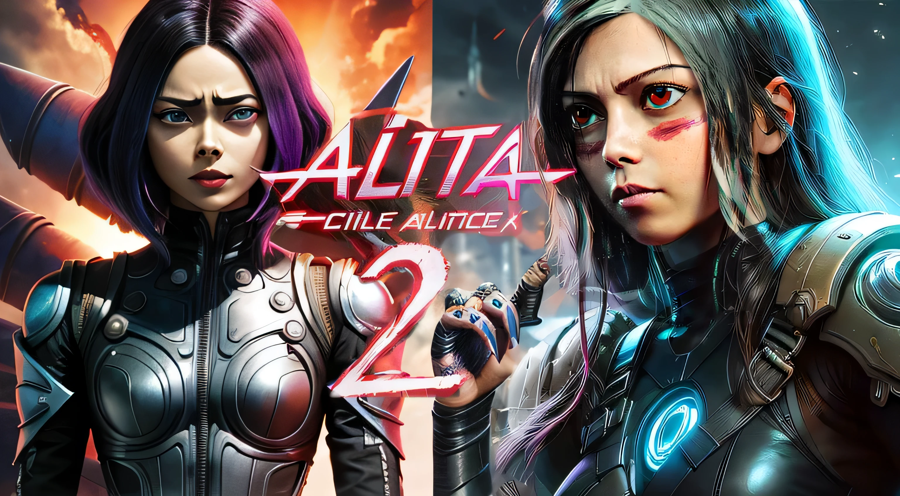 villain, alita, apocalypse, realistic