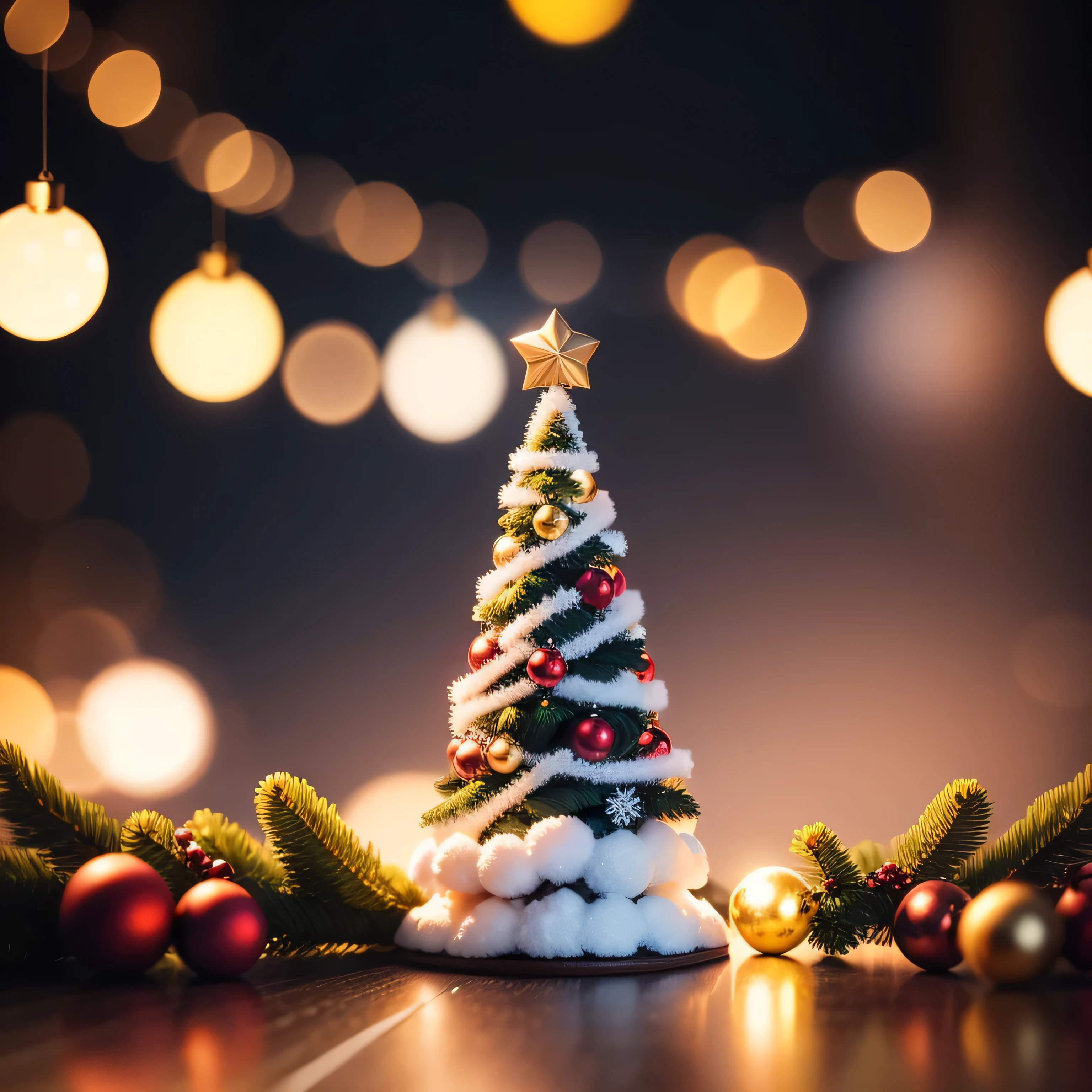 Midsummer Christmas、No humans、((depth of fieldlurry backround))、masterpiece、top-quality、The ultra-detailliert