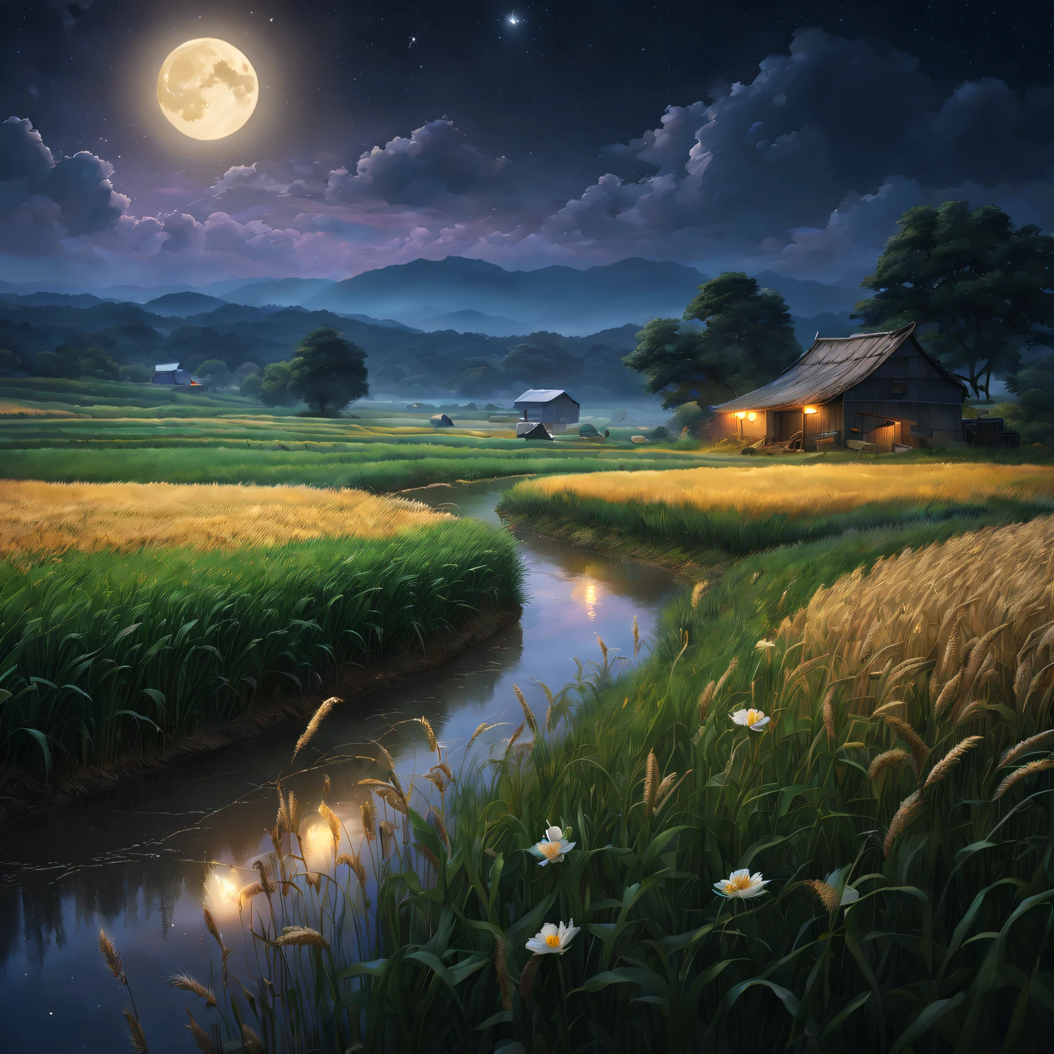 Anime girl looking at house in daisy field, Shinkai sincerely art style, ( ( Shinkai sincerely ) ), studio glibly Shinkai sincerely, Beuatiful anime, Shinkai sincerely!, Shinkai sincerely style, Shinkai sincerely and artgerm, Anime countryside landscape, Shinkai sincerely!!, style of Shinkai sincerely