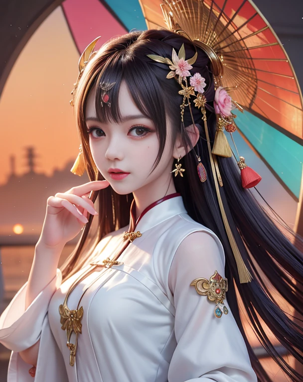 (8K, Raw photo:1.2),Best Quality, 超A high resolution,Dramatic Angle,(ひらひらしたdetailedsなカラースプラッシュ), (Illustration),(((1 girl))),(Long hair),(Rain:0.9),(Hair Ornament:1.4),there is an ancient palace beside the girl,dressed in Chinese clothes), color Ink wash painting,(splashes of colour),Colorful splashing,(((Colorful))),(sketch:0.8), masutepiece,Best Quality, Beautifully painted,highly detailed,(denoise:0.6),[Splash ink],((Ink refraction)), (美しいdetailedsな空),Moon,highly,detaileds,(masutepiece, Best Quality, extremely detailed CG unity 8K wallpaper,masutepiece, Best Quality, Ultra-detailed),(Lycoris radiata),