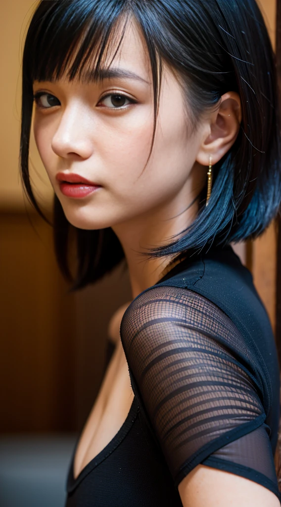 1 girl, black hair, f/1.8, 85mm, Canon, from side, UHD, retina, masterpiece, ccurate, anatomically correct, textured skin, super detail, high details, high quality, best quality, highres, 1080P, HD, 4K, 8k