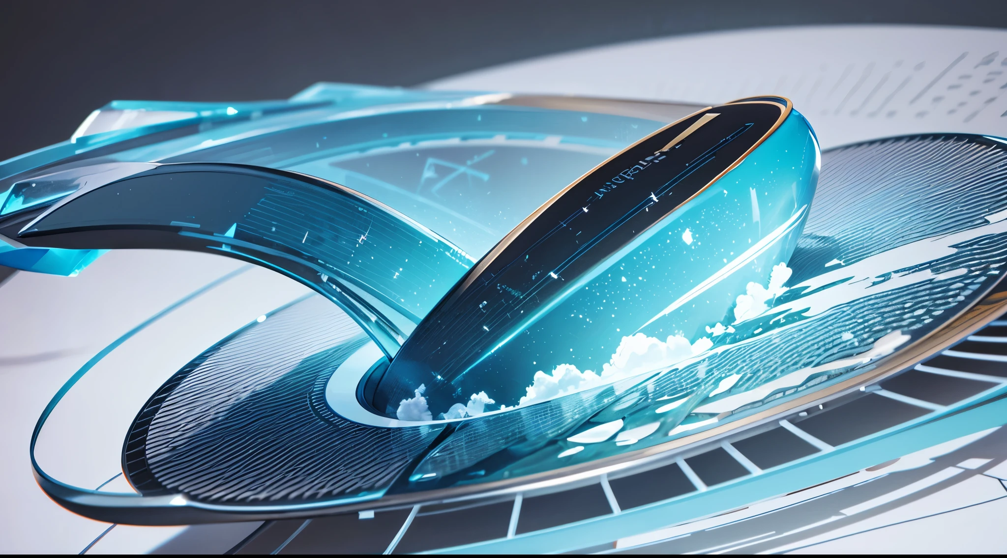 Engaging 3D visualization featuring stunning graphs、glinting