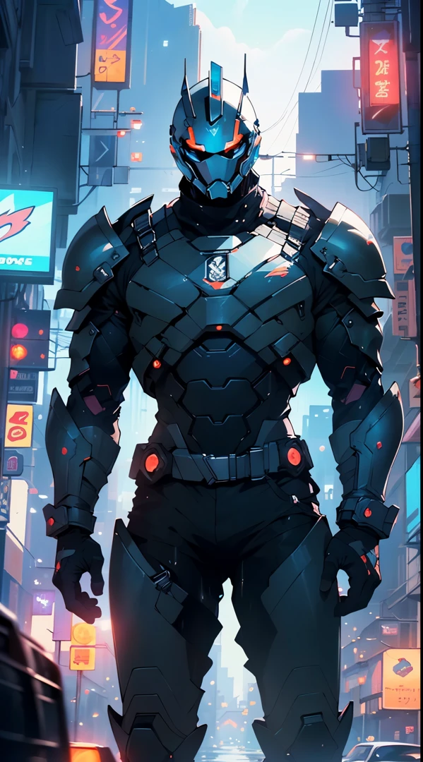 (man:1.5),muscular man in mecha armor,(((1man))),((man muscular in mecha armor)),
((exaggerated muscles,exaggerated shoulders,very muscular and huge)),man chest,((((muscular,muscular man,tall,big biceps,abs,big thighs,broad shoulders)))),
mandalorian helmet,underwater armor,mecha armor,full of weapons,((LED lights, RGB lights,black and neon blue armor)),((wet armor,intricate armor,detailed armor)),
(dynamic pose:1.0),solo focus,(centered,scale to fit dimensions,Rule of thirds),
cyberpunk city by the ocean at night, with bright neon signs and dark stormy clouds and puddles, scenery:1.25,nighttime, starry night, cosmos,Very dark night that makes the neon lights stand out, very bright neon lights,nighttime, starry night, cosmos,
highres, sharp focus, (ultra detailed, extremely detailed), (photorealistic artwork:1.37),(extremely detailed CG unity 8k wallpaper),((synthwave background theme)),(((vibrant colors))),(intricate background),(masterpiece),(best quality),