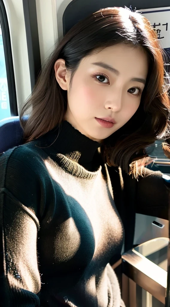 woman wearing black sweater dress